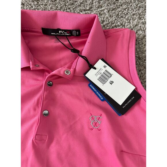 RLX Ralph Lauren Pink Golf Polo Shirt NWT Logo Women's Size XS - Picture 4 of 7